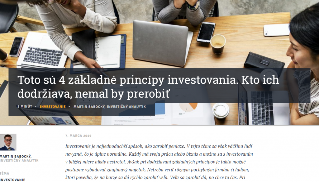 Forbes základné princípy investovania